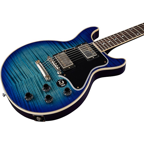 Gibson Custom Les Paul Special Double-Cut Figured Maple Top VOS Electric Guitar Blue Burst