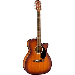 Open Box Fender CC-60SCE All-Mahogany Limited Edition Acoustic-Electric Guitar Level 2 Satin Aged Cognac Burst 194744405785