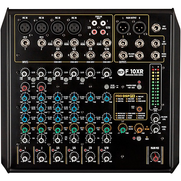 RCF F10-XR 10 Channel Mixer with FX and Recording