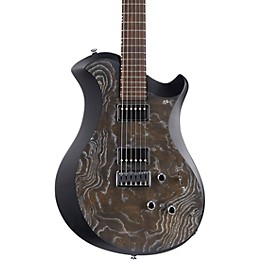 Relish Guitars Mary One Electric Guitar Black Burl Ash/Black Edge