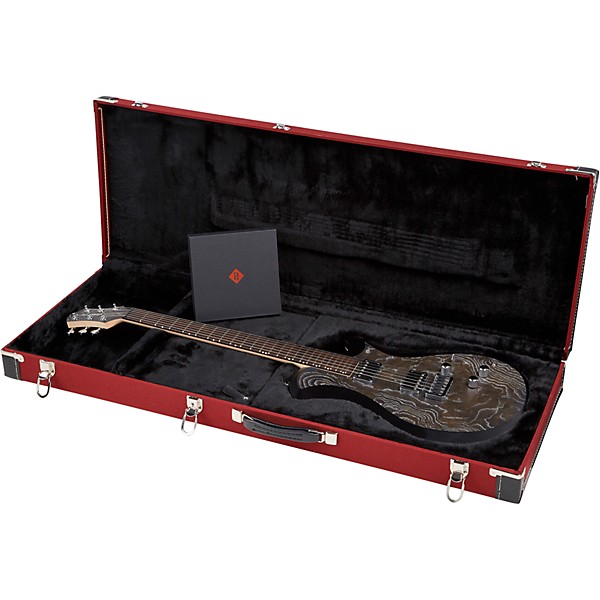 Relish Guitars Mary One Electric Guitar Black Burl Ash/Black Edge
