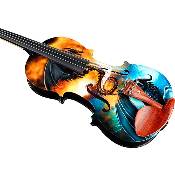 Open Box Rozanna's Violins Dragon Spirit Violin Outfit Level 2 4/4 190839900128