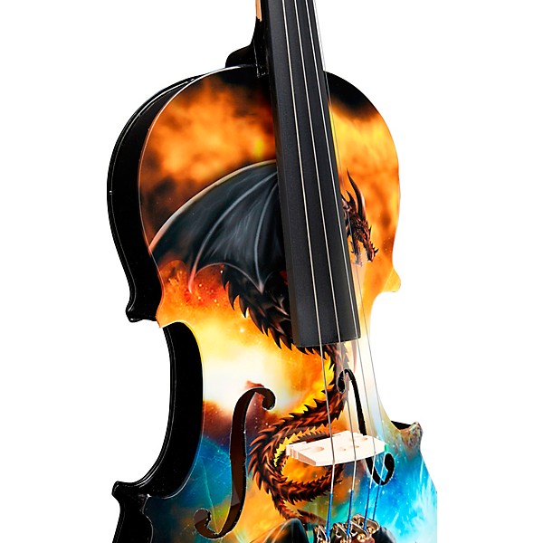 Open Box Rozanna's Violins Dragon Spirit Violin Outfit Level 2 1/2 190839837073