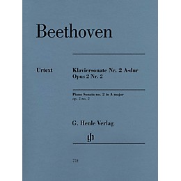 G. Henle Verlag Piano Sonata No. 2 In A Major, Op. 2, No. 2 by Ludwig van Beethoven