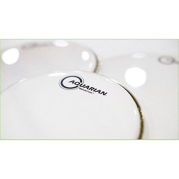 Aquarian Ice White Reflector Drum Head 16 in.