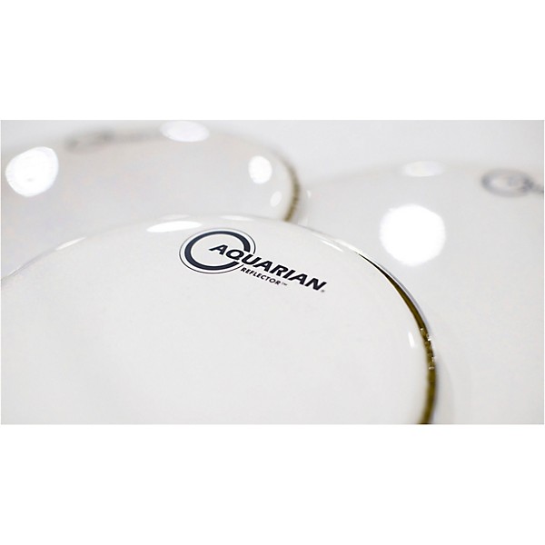 Aquarian Ice White Reflector Drum Head 6 in.