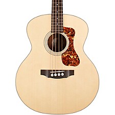 Guild Jumbo Junior Acoustic-Electric Bass Guitar Flame Maple