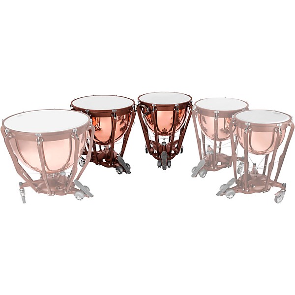 Ludwig Professional Series Polished Copper Timpani Set with Gauge 26, 29 in.