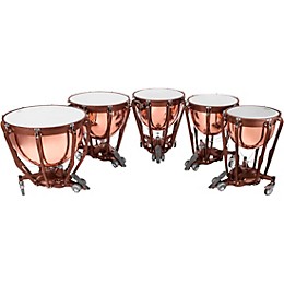 Ludwig Professional Series Polished Copper Timpani Set with Gauge 20, 23, 26, 29, 32 in.