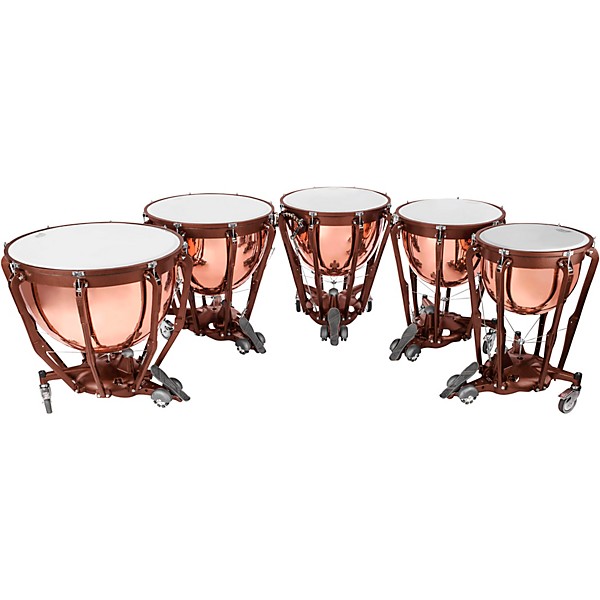 Ludwig Professional Series Polished Copper Timpani Set with Gauge 20, 23, 26, 29, 32 in.