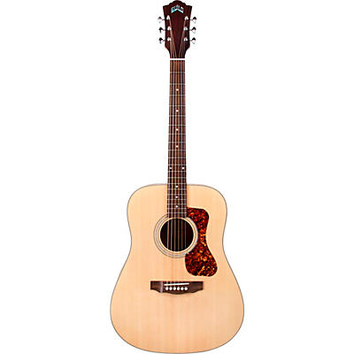 Guild D-240E Flamed Mahogany Dreadnought Acoustic-Electric Guitar Natural for sale