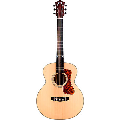 Guild Jumbo Junior Flamed Maple Acoustic-Electric Guitar Natural for sale