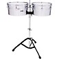 Toca Players Series Timbale Set with 13 and 14 in. steel drums and single braced stand 13 and 14 in. Chrome/Steel thumbnail