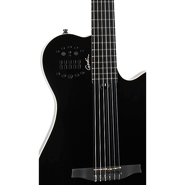 熱い販売 Godin ACS Black Guitar Acoustic-Electric Concert Grand ギター