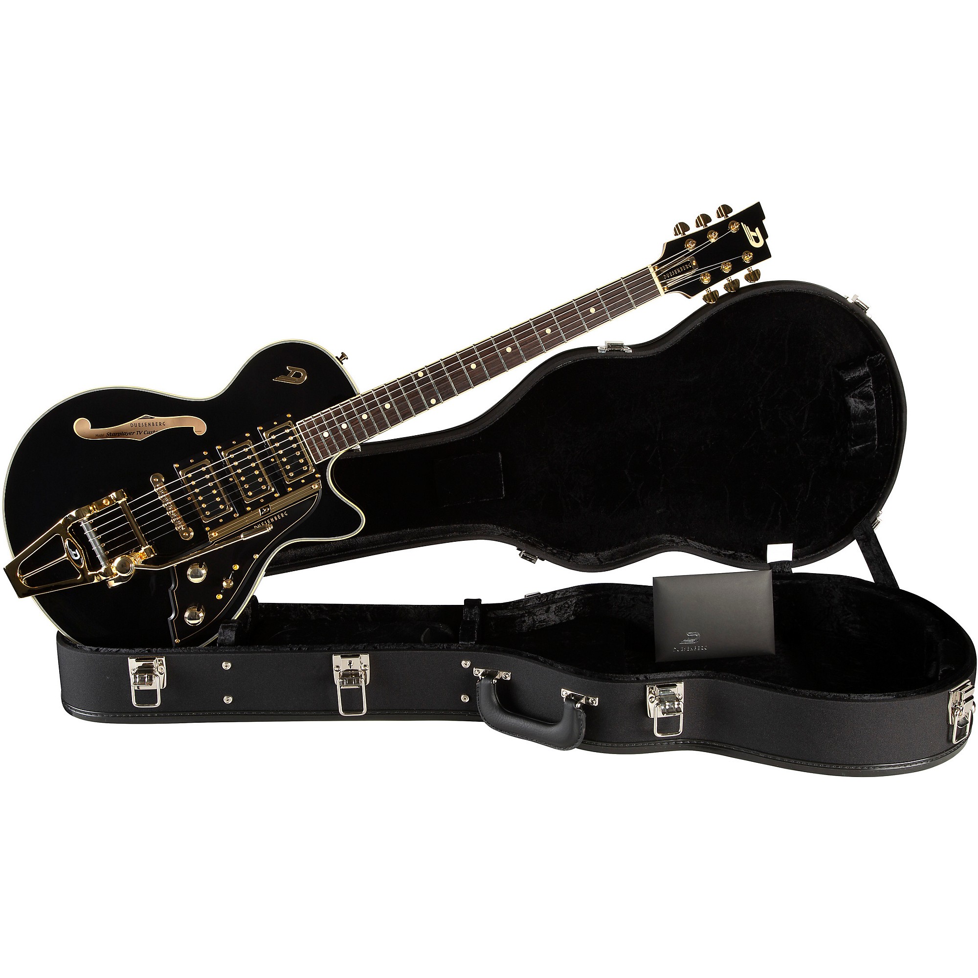 Platinum Duesenberg Starplayer TV Custom Electric Guitar Black
