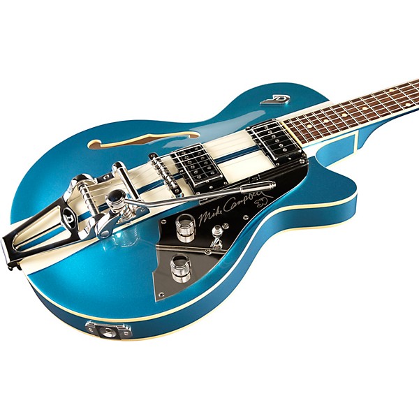 Duesenberg USA Alliance Mike Campbell 30th Anniversary Electric Guitar Catalina Blue and White