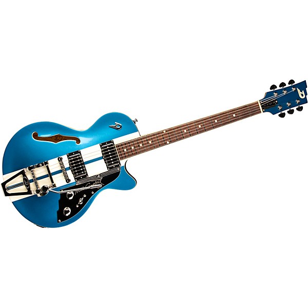 Duesenberg USA Alliance Mike Campbell 30th Anniversary Electric Guitar Catalina Blue and White