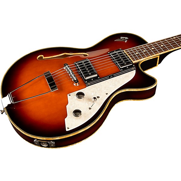 Duesenberg USA Starplayer TV Hollow Electric Guitar Vintage Burst