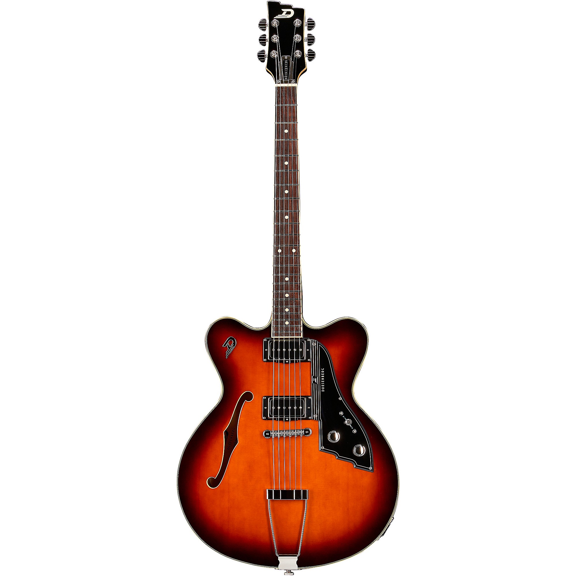 Platinum Duesenberg Fullerton Hollow Electric Guitar Vintage Burst