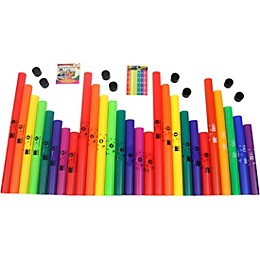 Open Box Boomwhackers 27 Tube Classroom Pack With Free Play-Along DVD. Level 1