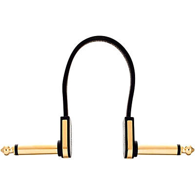 Ebs Premium Flat Patch Cable 3.94 Inches Black And Gold for sale