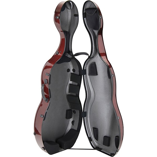 Artino CC-620 Muse Series Carbon Composite Cello Case 4/4 Size Cabernet