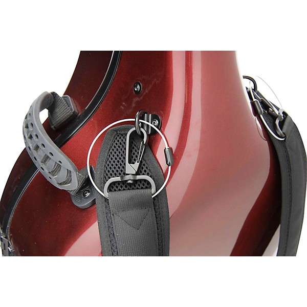 Artino CC-620 Muse Series Carbon Composite Cello Case 4/4 Size Cabernet