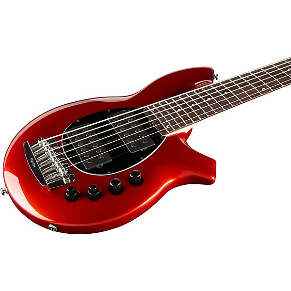 Ernie Ball Music Man Bongo 6 HH 6-String Bass Blood Orange