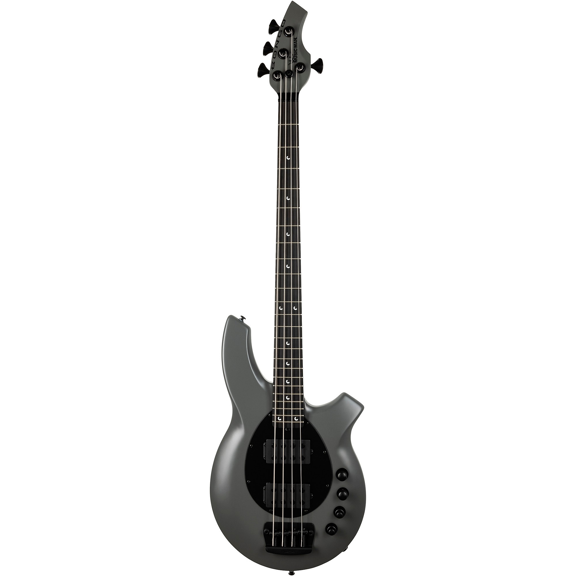 Platinum Ernie Ball Music Man Bongo 4 HH Bass Titan Gray | Guitar Center