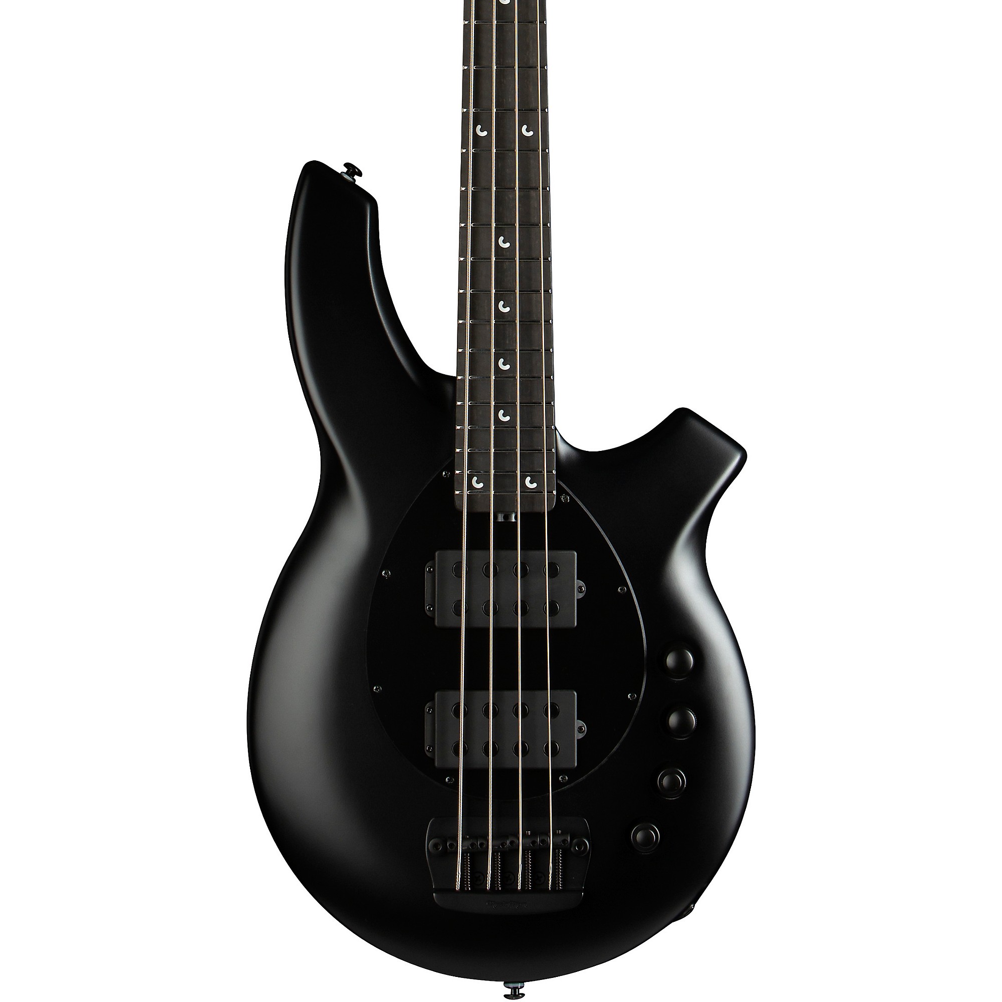 Platinum Ernie Ball Music Man Bongo 4 HH Bass Stealth Black | Guitar Center