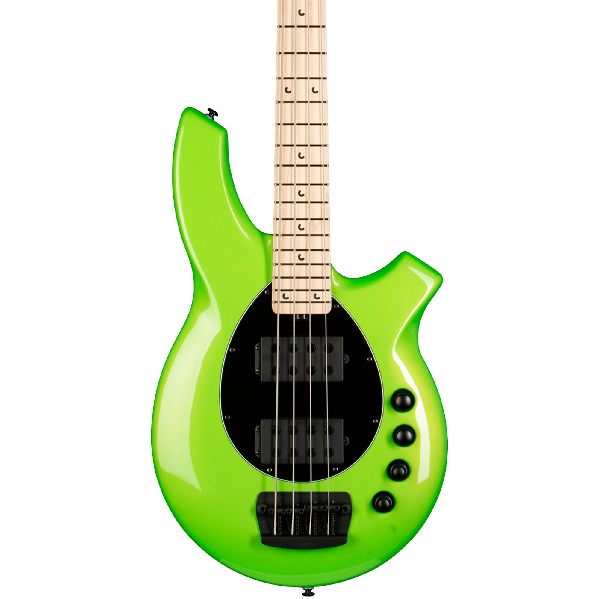 Platinum Ernie Ball Music Man Bongo 4 HH Bass Mantis Green