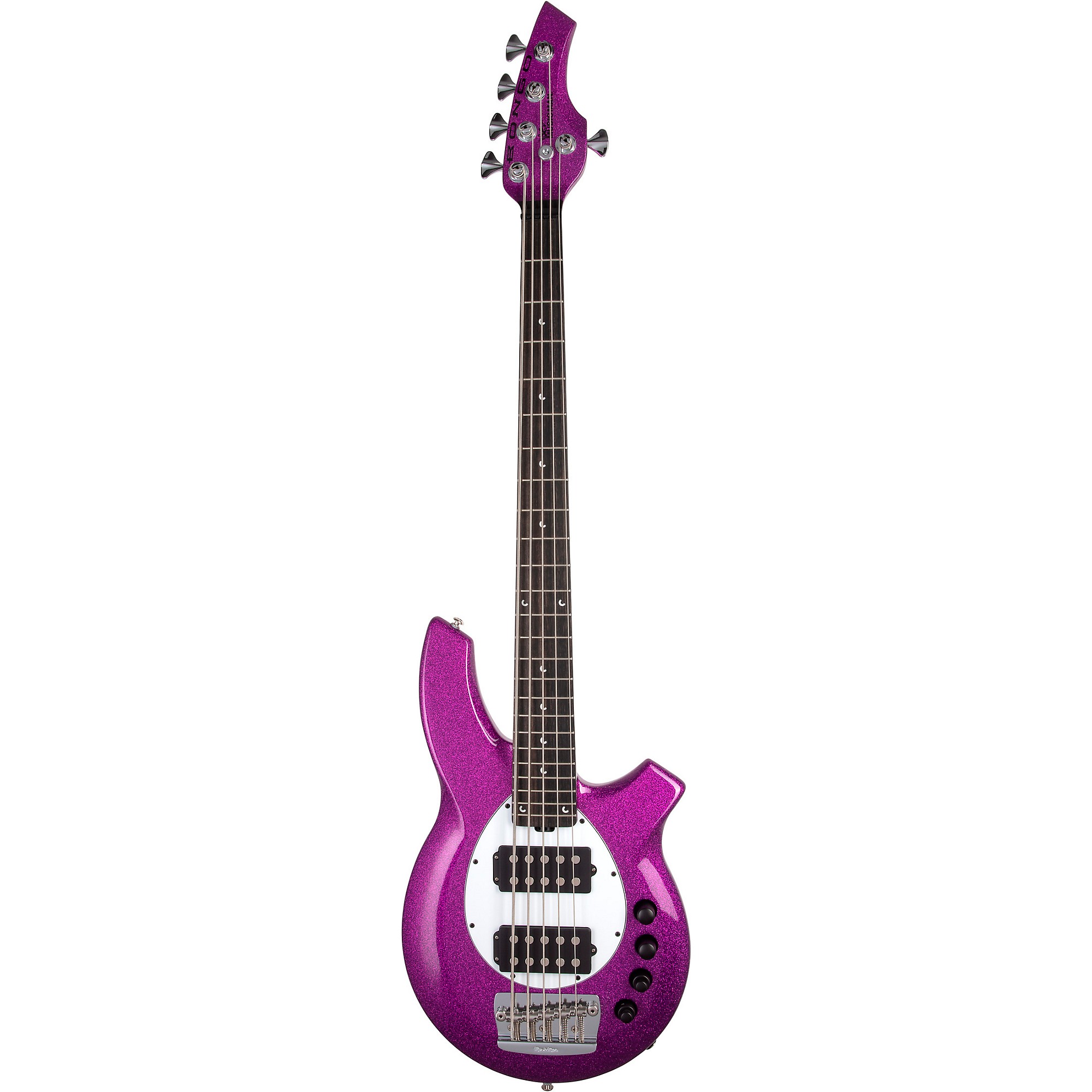 Ernie Ball Music Man Bongo 5 HH Electric Bass Guitar Fuchsia