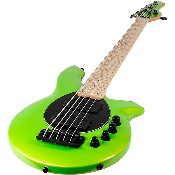 Ernie Ball Music Man Bongo 5 HH BFR Electric Bass Mantis Green