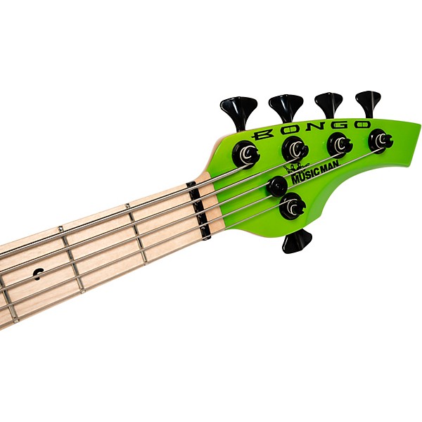 Ernie Ball Music Man Bongo 5 HH BFR Electric Bass Mantis Green