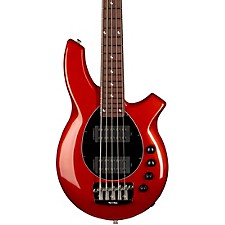 Platinum Ernie Ball Music Man Bongo 4 HH Bass Guitar Blood