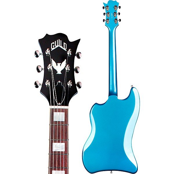 Guild TBird ST P90 Solid Body Electric Guitar Pelham Blue