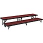 National Public Seating 2 Level Straight Standing Choral Riser (18"x96") Red Carpet thumbnail