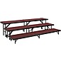 National Public Seating 3 Level Straight Standing Choral Riser (18"x96" Platform) Red Carpet thumbnail