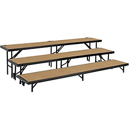 National Public Seating 3... National Public Seating 3 Level Straight Standing Choral Riser (18"x96" Platform) Hardwood Floor