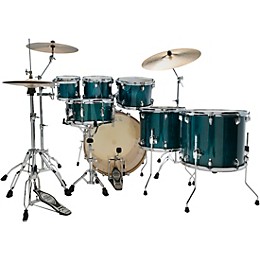 TAMA Superstar Classic Exotix 7-Piece Shell Pack With 22" Bass Drum Gloss Sapphire Lacebark Pine