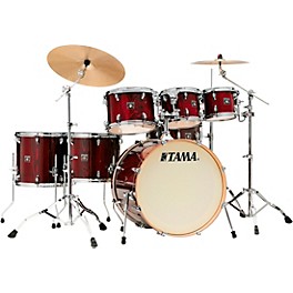 TAMA Superstar Classic Exot... TAMA Superstar Classic Exotix 7-Piece Shell Pack With 22" Bass Drum Gloss Garnet Lacebark Pine