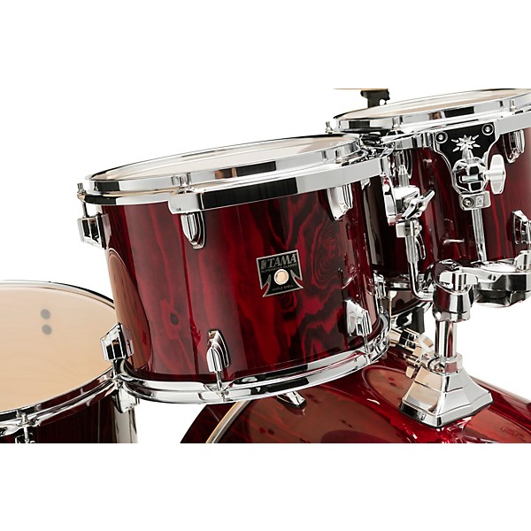 TAMA Superstar Classic Exotix 7-Piece Shell Pack With 22" Bass Drum Gloss Garnet Lacebark Pine