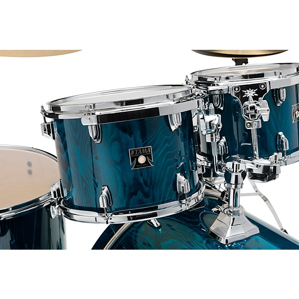 TAMA Superstar Classic Exotix 5-Piece Shell Pack With 22" Bass Drum Gloss Sapphire Lacebark Pine