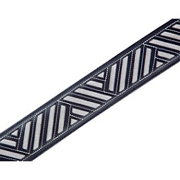 Clearance Levy's MC317DCO 2.5" Black Chrome-Tan Leather Guitar Strap