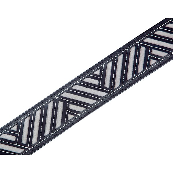 Clearance Levy's MC317DCO 2.5" Black Chrome-Tan Leather Guitar Strap