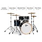 Gretsch Drums Renown 5-Piece Shell Pack With 22" Bass Drum and Black Nickel Over Steel Snare Drum Gloss Antique Blue Burst