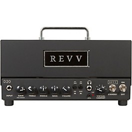 Open Box Revv Amplification D20 20W Tube Guitar Amp Head Level 1 Black