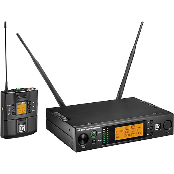 Electro-Voice RE3 Wireless Bodypack Set, No Input Device 653-663 MHz