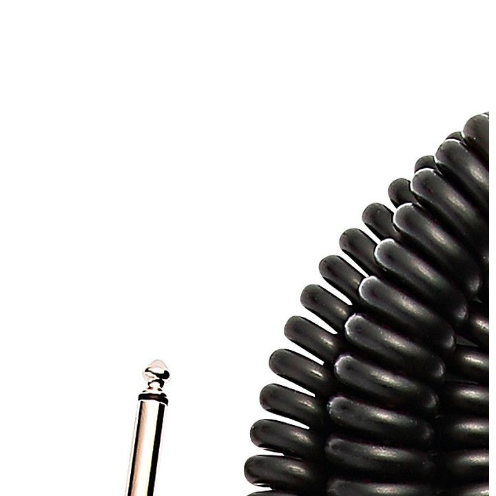 D'Addario Coiled Instrument Cable 30 ft. Black Guitar Center