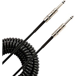 D'Addario Coiled Instrument Cable 30 ft. Black